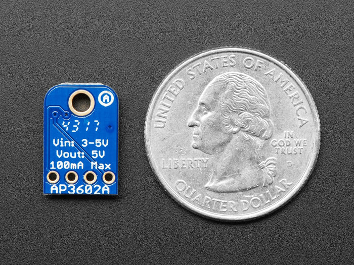 Adafruit MiniBoost 5V @ 100mA Charge Pump - AP3602A by Adafruit - The Pi Hut