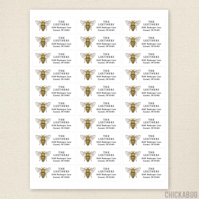 Bee Address Labels