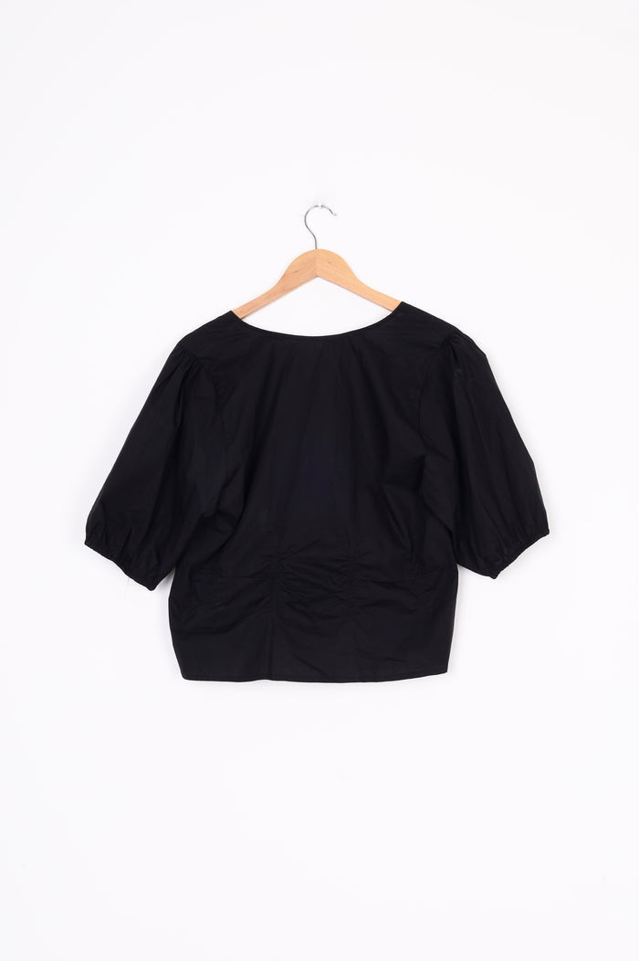 Deiji Studios Womens Black Top Size L