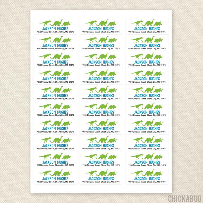 Dinosaur Address Labels