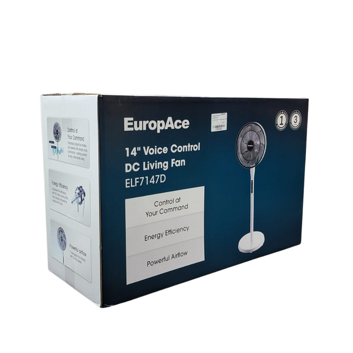 EuropAce ELF7147D 14†Whispr DC Living Voice Control Fan