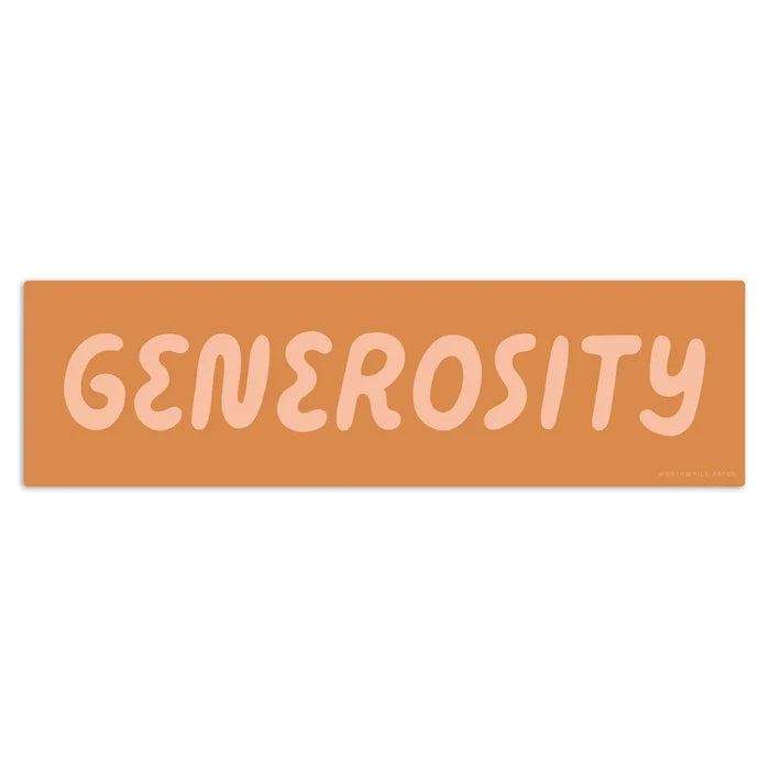 Generosity Sticker