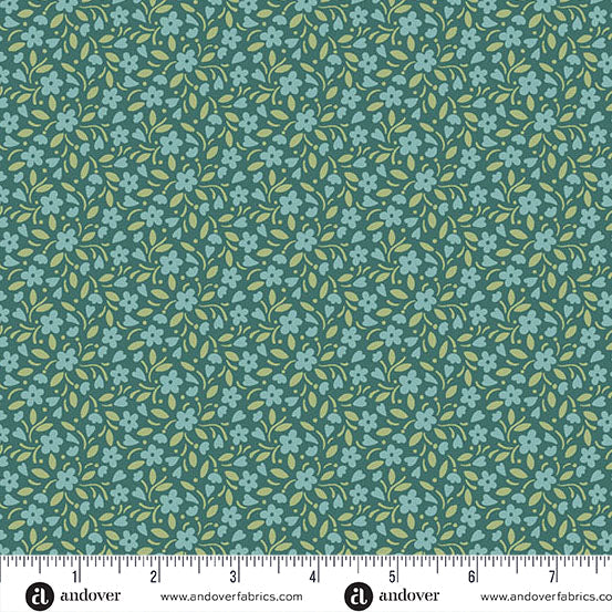 Heartland Hearts and Flowers-Dark Teal