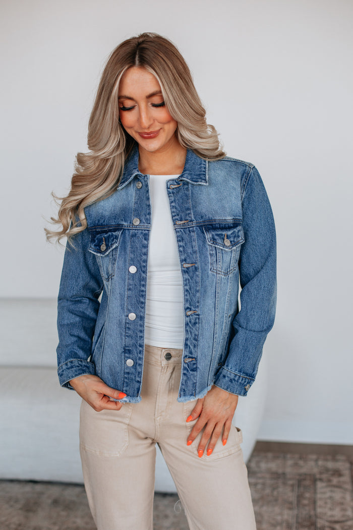Hugo Mica Denim Jacket - Medium Wash