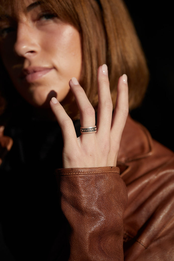 Star Wars Silicone Ring - I Love You (English) - Rose Gold/Platinum
