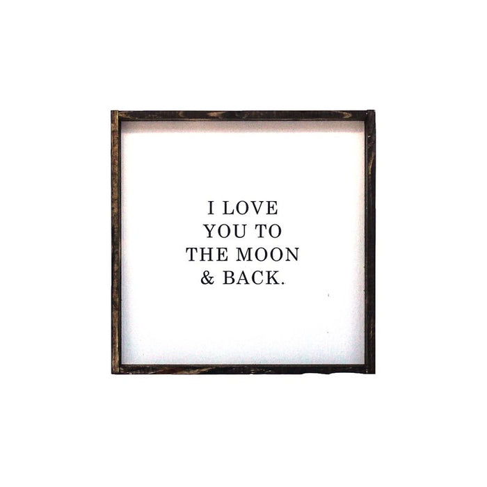I Love You to the Moon and Back Wood Sign farmhouse decor wall hangings