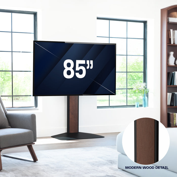 Large flat-screen TV display in a living room setting.