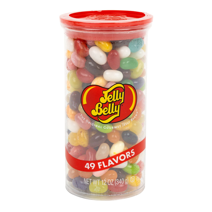Jelly Belly 49 Flavors Jelly Bean Candy Canister - 12 Count