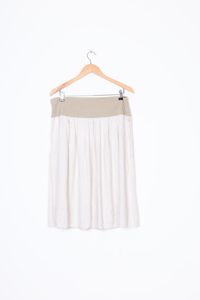 Juna Womens Beige Skirt Size 14