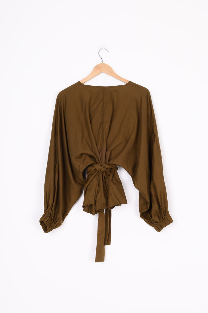 Kowtow Womens Green Top Size M
