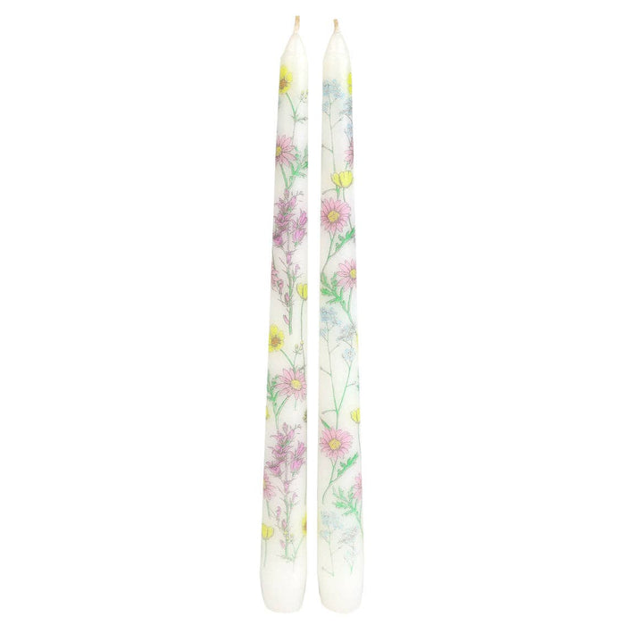 Meadow Taper Dinner Candles - 2 Pack | Spring Decor |