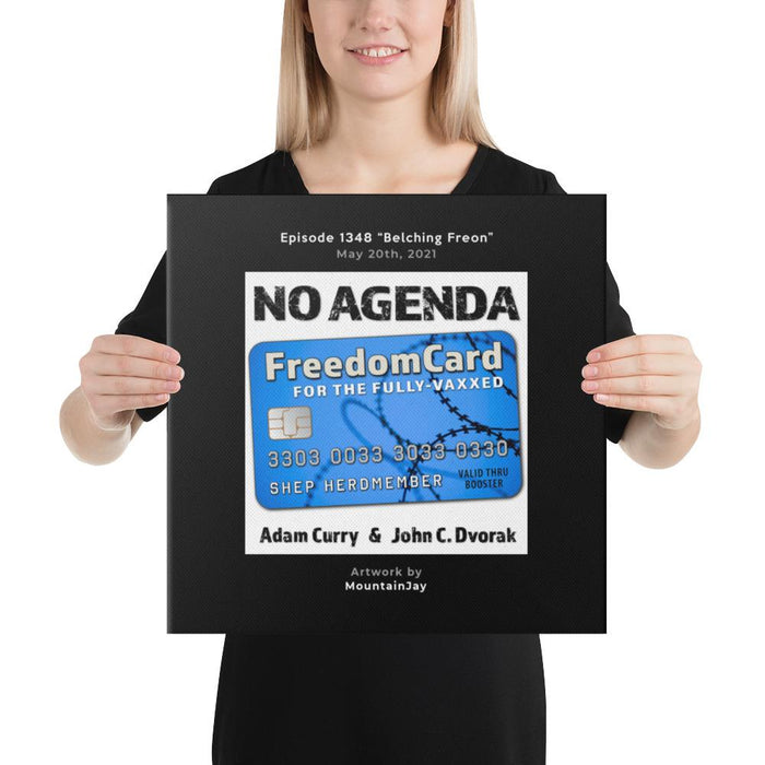 NO AGENDA 1348 - customizable canvas cover art