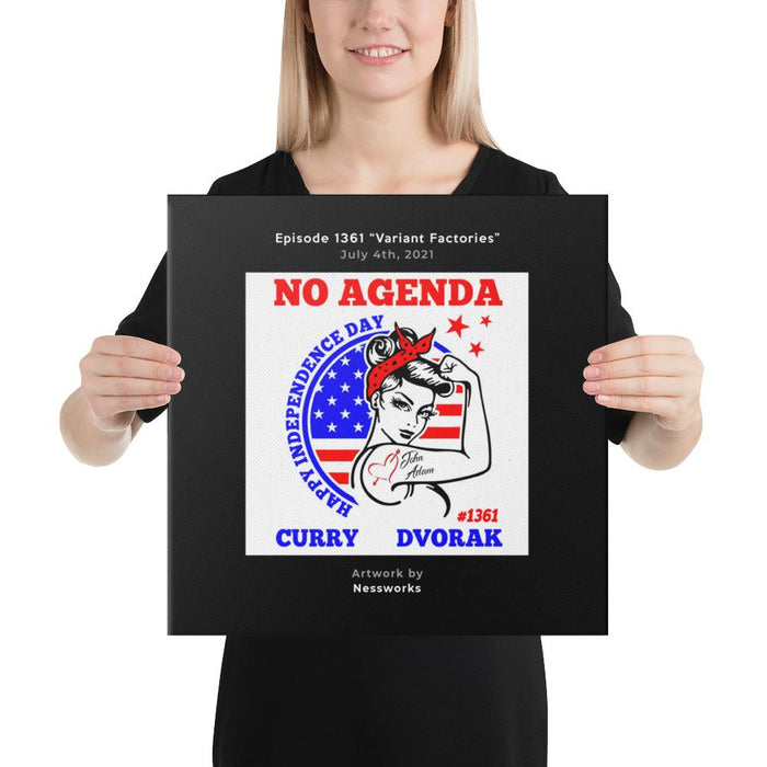 NO AGENDA 1361 - customizable canvas cover art