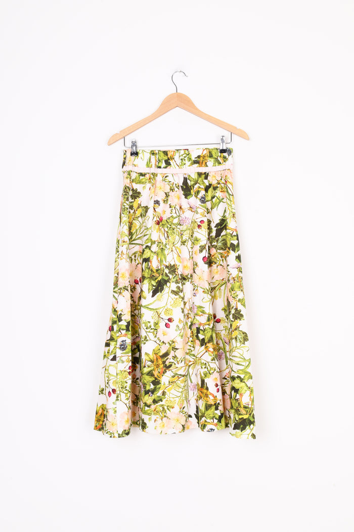No Label Womens Green Maxi Skirt Size M
