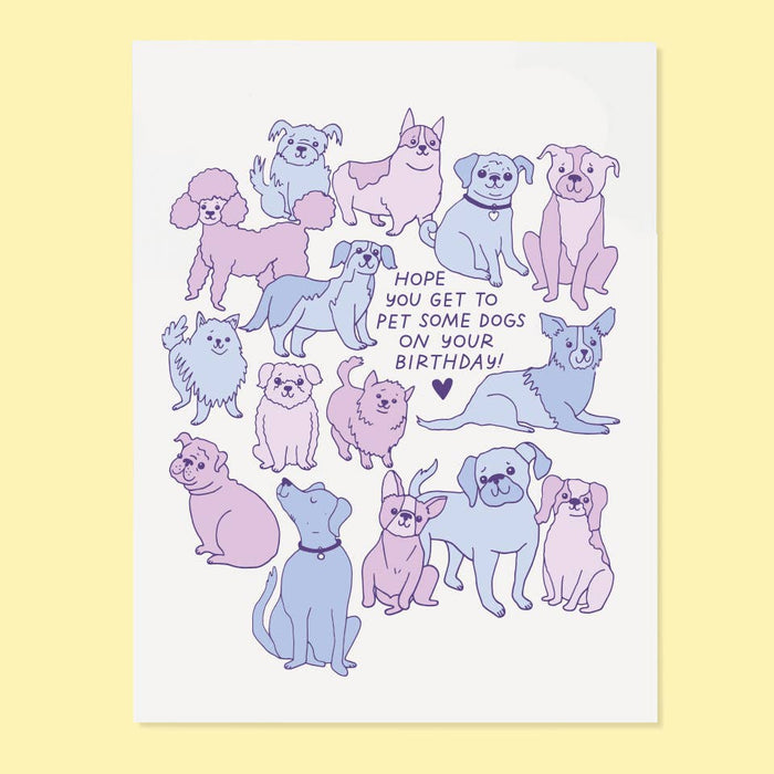 Pet Some Dogs Card