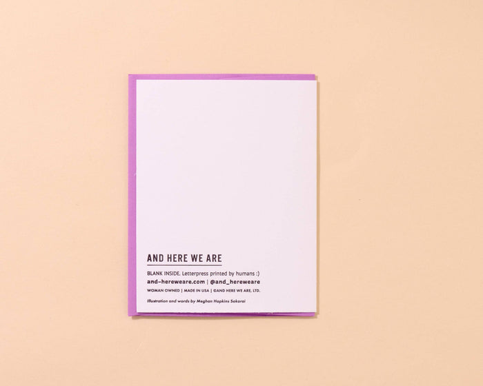 Queen Of My Heart Letterpress Love or Anniversary Card - Made in USA