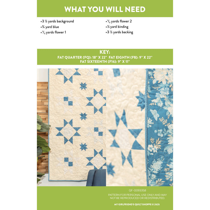 Quilted Star Quilt (Downloadable Sewing Pattern)
