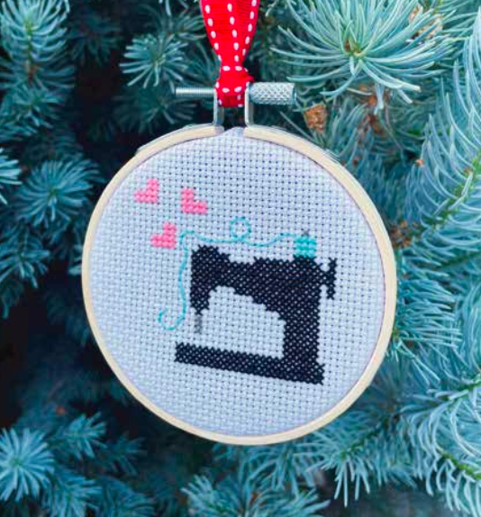 Simply Sewing Cross Stitch Ornament (Downloadable Hand Sewing Pattern)