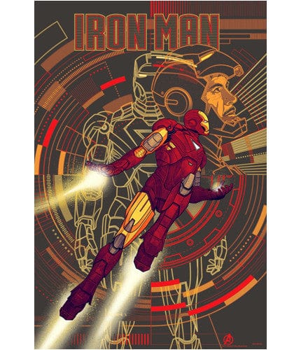 The Avengers Iron Man Variant Kevin Tong poster