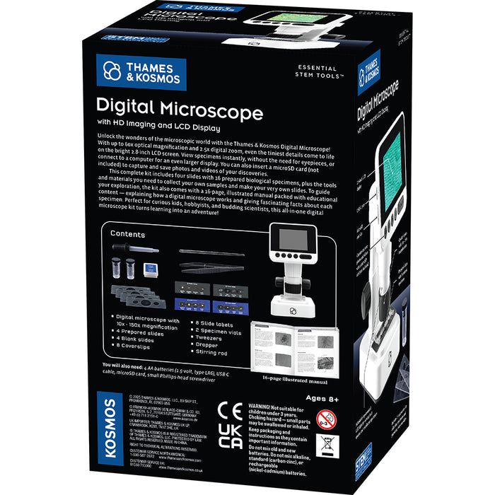 The Thames & Kosmos Digital Microscope with HD Imaging and LCD Display STEM Thames & Kosmos
