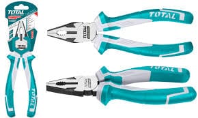 Total Combination Pliers 8"(200mm), Heavy Duty Side Cutting Pliers for Wire and Cables. Ideal for Linesmen, Around the House and DIY Projects - THT210806 MEGA