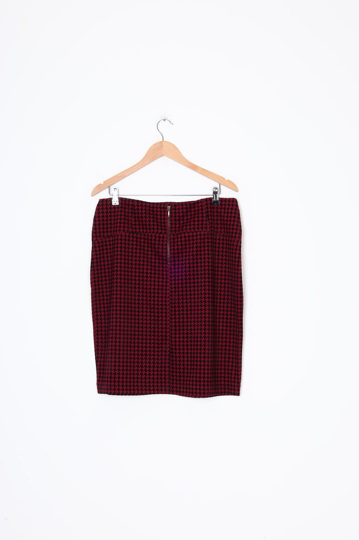 Vassalli Womens Red Skirt Size 14