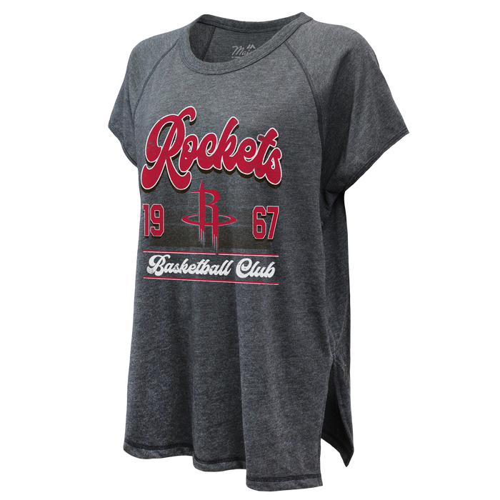 Women's Houston Rockets Majestic Awakening Oversize T-Shirt