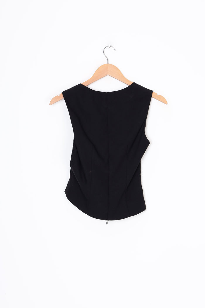 Wynn Hamlyn Womens Black Top Size 8