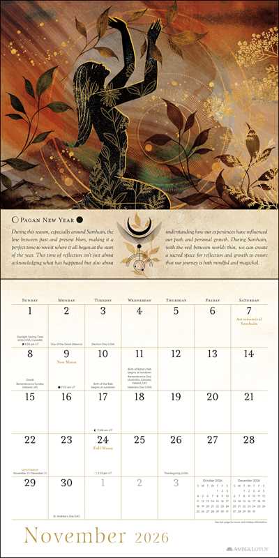 Year of the Witch 2026 Wall Calendar by Temperance Alden