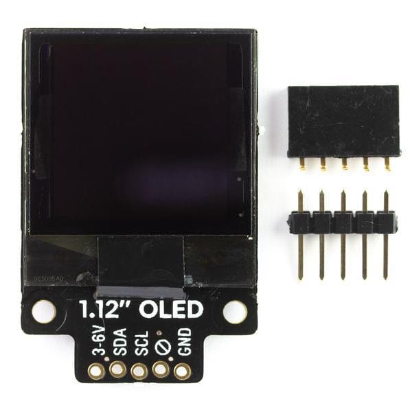 1.12" Mono OLED (128x128, white/black) Breakout - I2C by Pimoroni - The Pi Hut