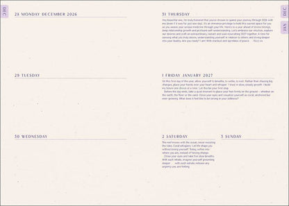 2027 Moon Goddess Planner Calendar - Northern Hemisphere by Nicci  Garaicoa