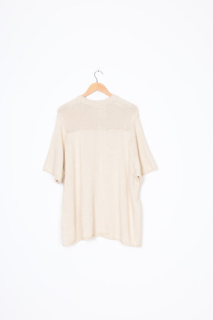 322Workhouse Womens Beige Top Size L