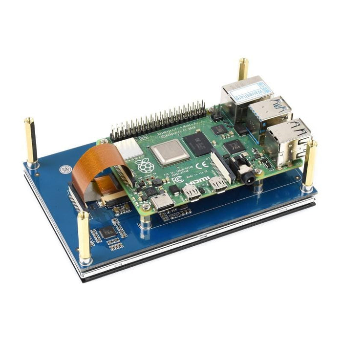 5" DSI Capacitive Touch Display for Raspberry Pi (800×480) by Waveshare - The Pi Hut