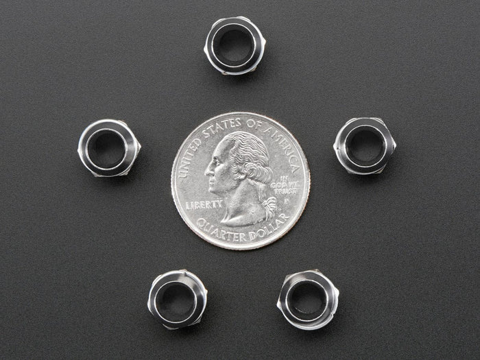 5mm Chromed Metal Narrow Bevel LED Holder - Pack of 5 by The Pi Hut - The Pi Hut