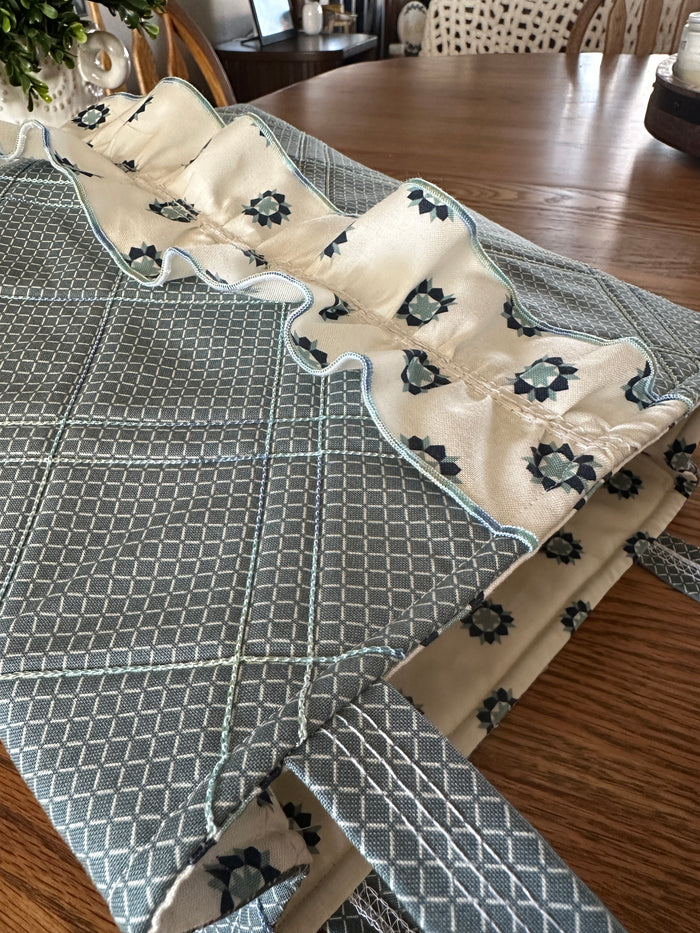 A Ruffled Serger Bag Fabric Kit
