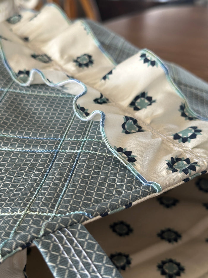 A Ruffled Serger Bag Fabric Kit