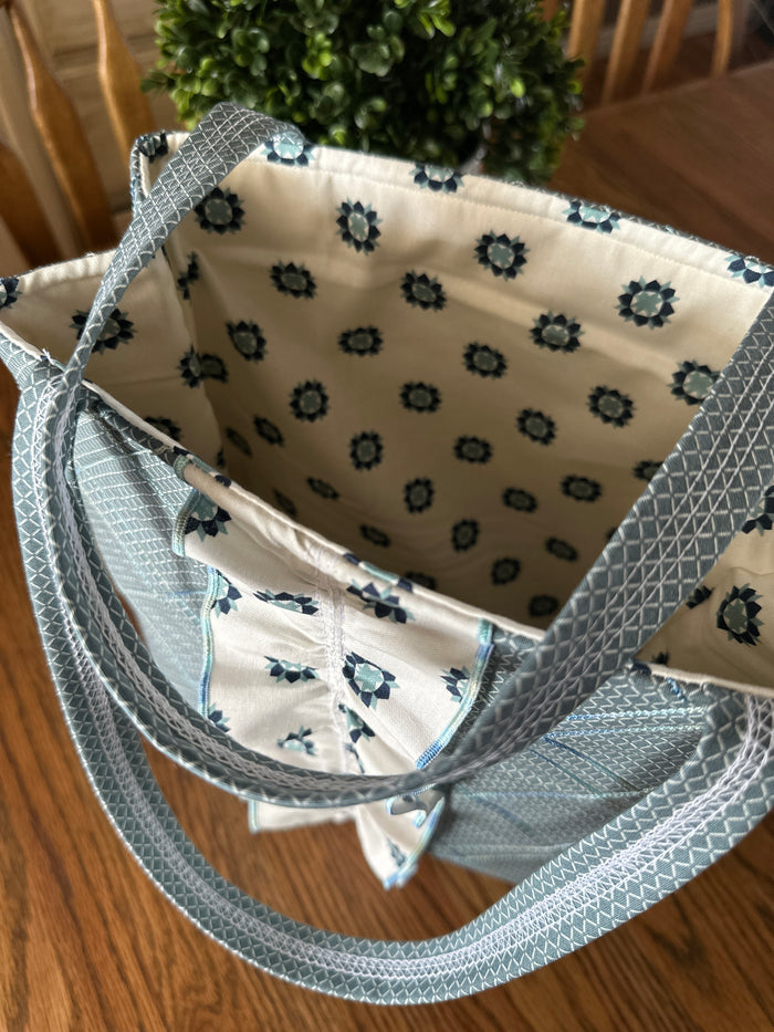 A Ruffled Serger Bag Fabric Kit