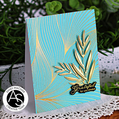 Abstract Floral Background Press Plate – Alex Syberia Designs, BetterPress System compatible, die-cutting, cardmaking supplies
