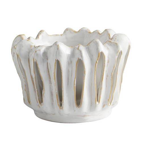 Abstract Carved Pot