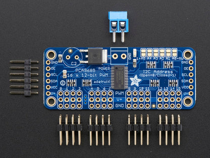 Adafruit 16-Channel 12-bit PWM/Servo Driver - I2C interface (PCA9685) by Adafruit - The Pi Hut