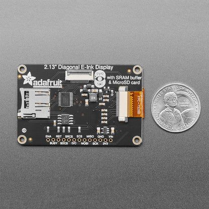 Adafruit 2.13" 250x122 Tri-Color eInk / ePaper Display with SRAM - SSD1680 Driver by Adafruit - The Pi Hut