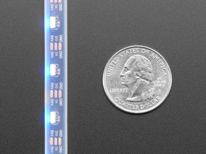 Adafruit NeoPixel LED Side Light Strip - Black 60 LED by Adafruit - The Pi Hut