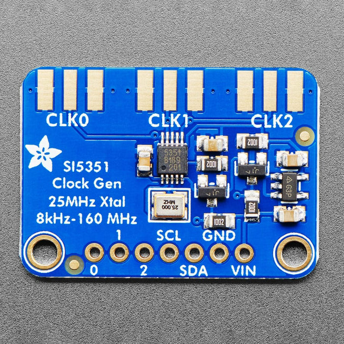 Adafruit Si5351A Clock Generator Breakout Board - 8KHz to 160MHz by Adafruit - The Pi Hut