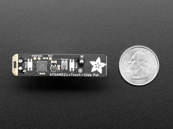 Adafruit Slider Trinkey - USB NeoPixel Slide Potentiometer by Adafruit - The Pi Hut