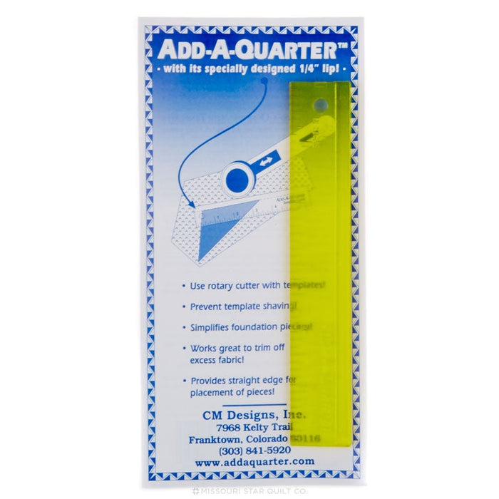 Add-A-Quarter 1 x 6 Inch Ruler