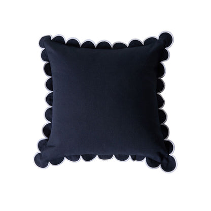 Aerin Scallop Cushion Ink 45cm