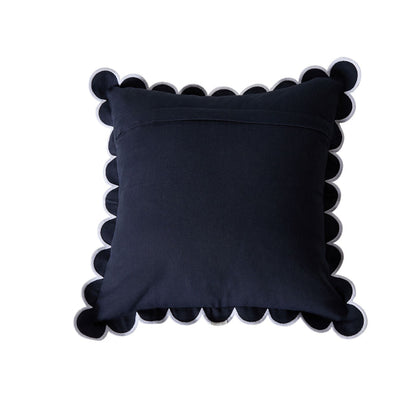Aerin Scallop Cushion Ink 45cm