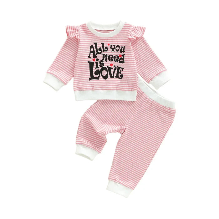 ALL YOU NEED IS LOVE Ruffle Outfit