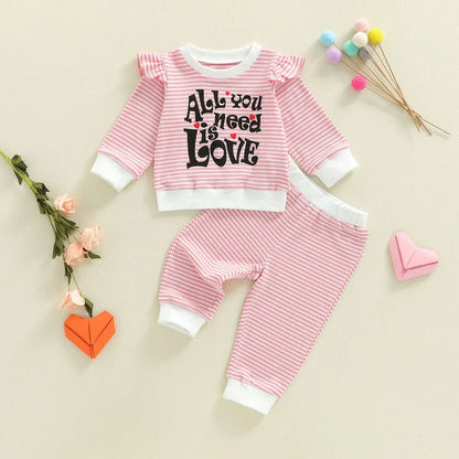 ALL YOU NEED IS LOVE Ruffle Outfit