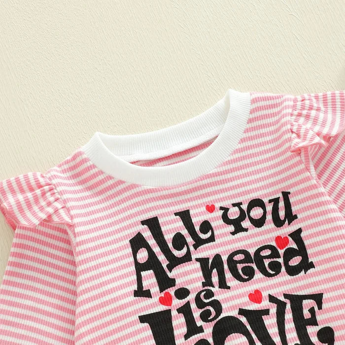 ALL YOU NEED IS LOVE Ruffle Outfit